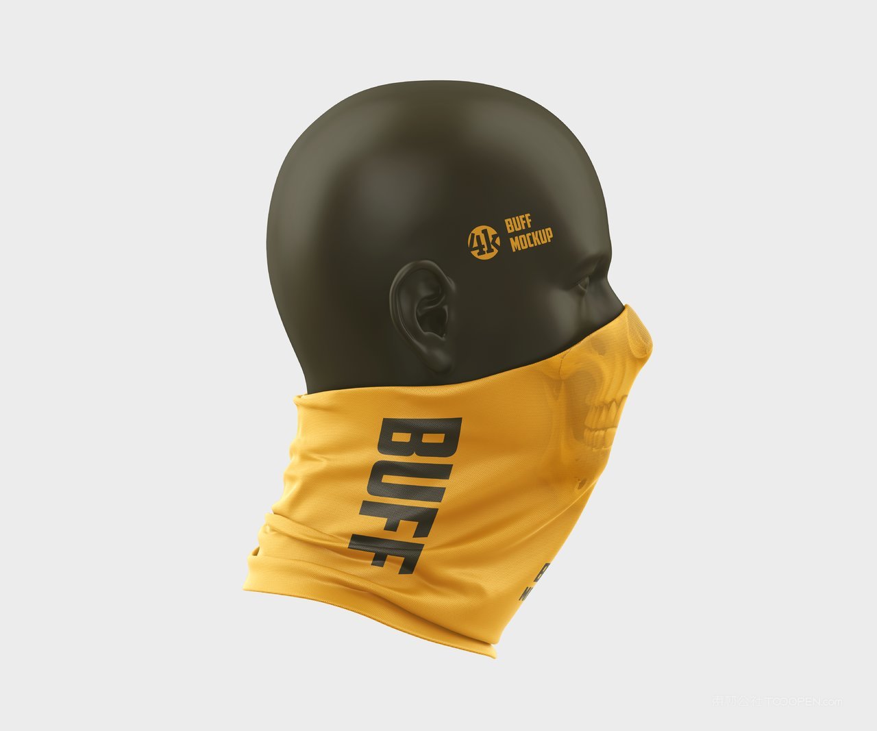 浅黄色面罩样机