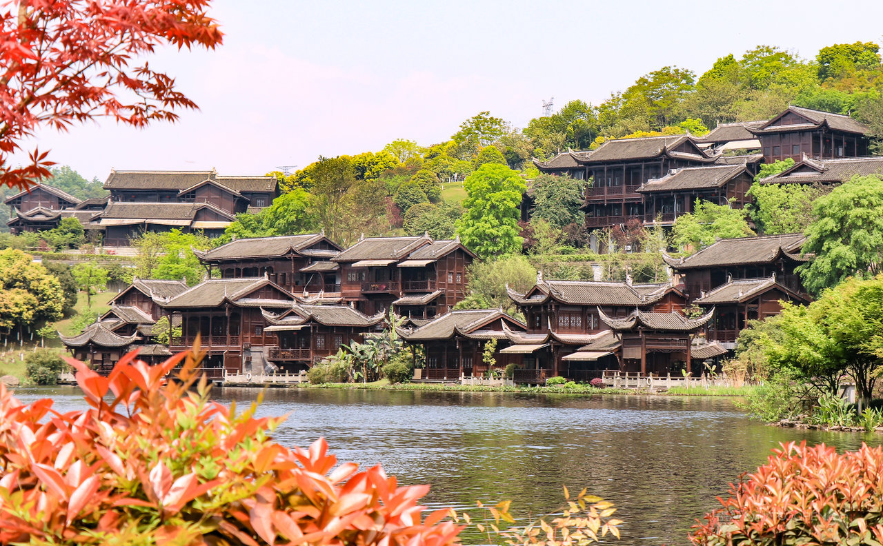 重庆城市风景画图片