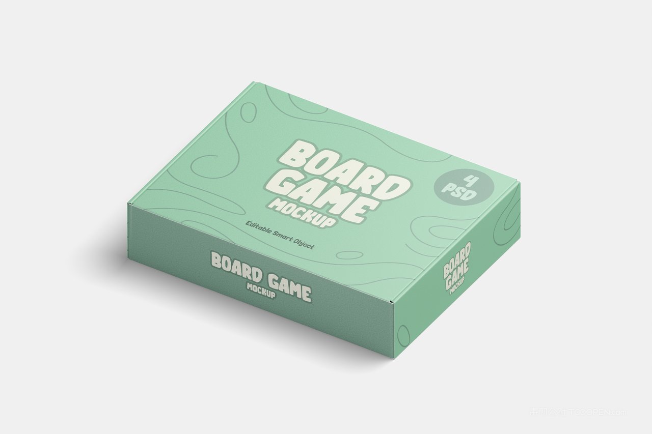 棋盘游戏盒样机