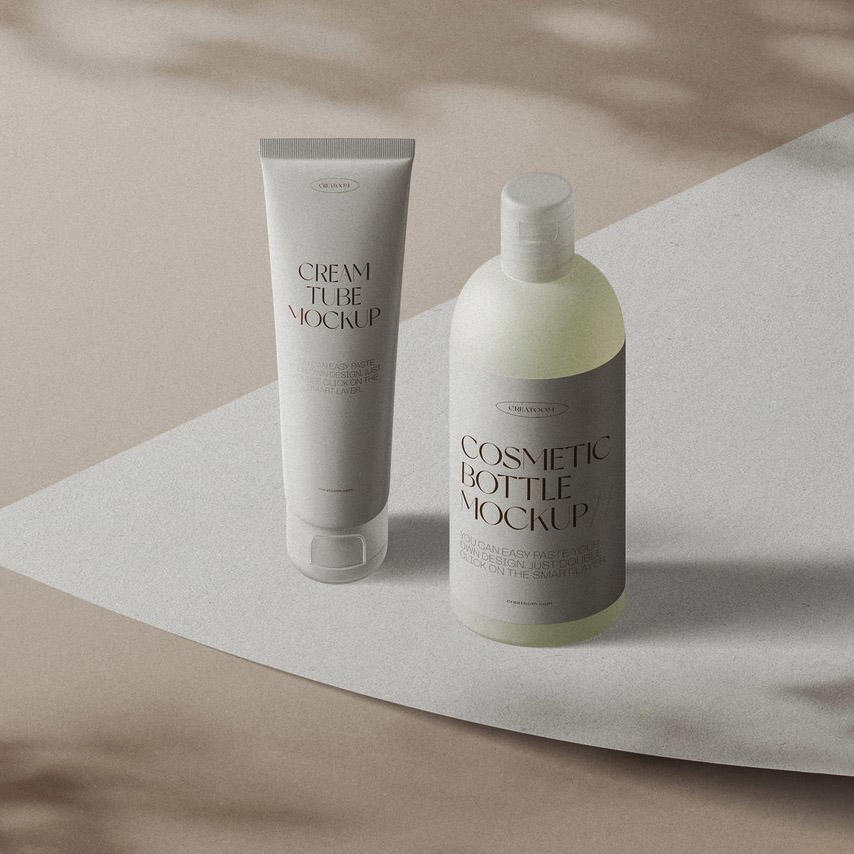 化妆护肤品包装产品文具展示ps场景样机 (7)