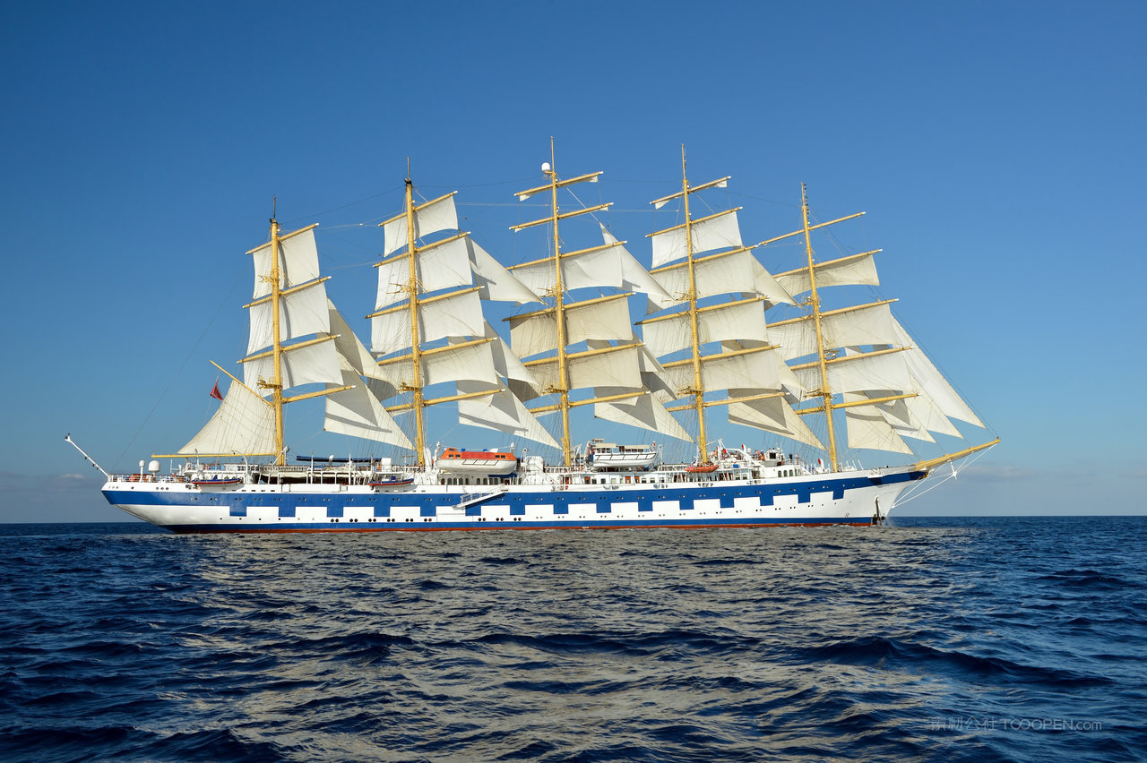 海景帆船图片素材