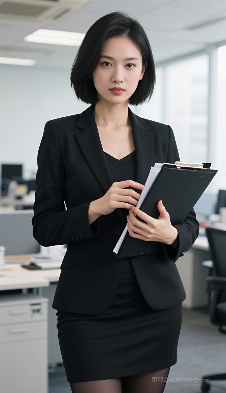 性感模特妩媚美腿写真丝袜短裙