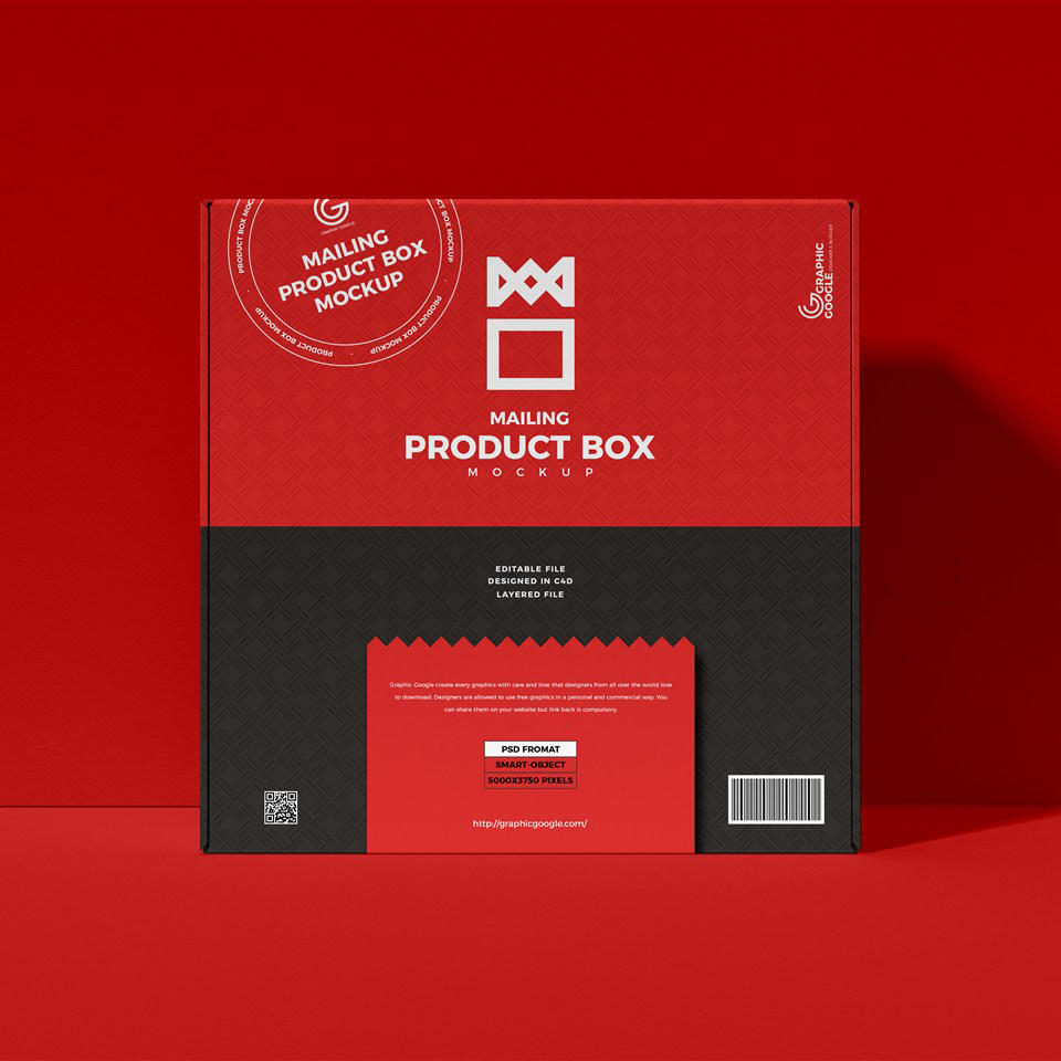 邮寄产品盒样机