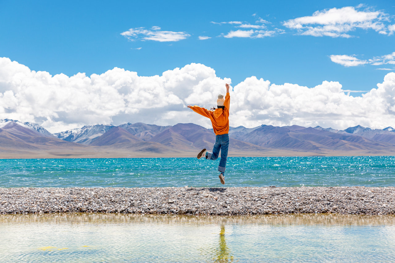 西藏风光风景画图片
