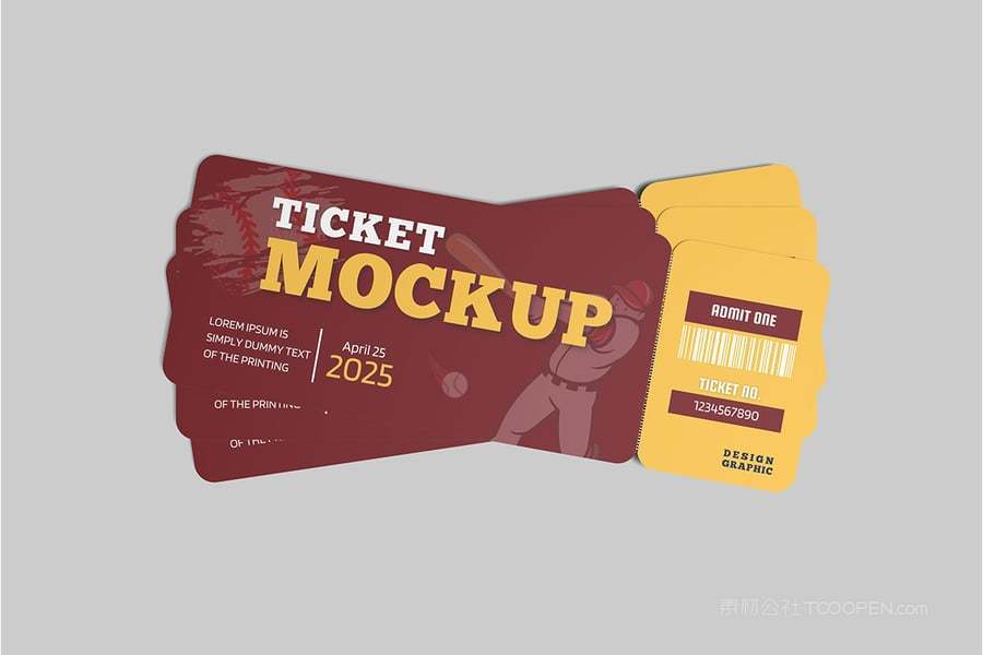 门票模型样机