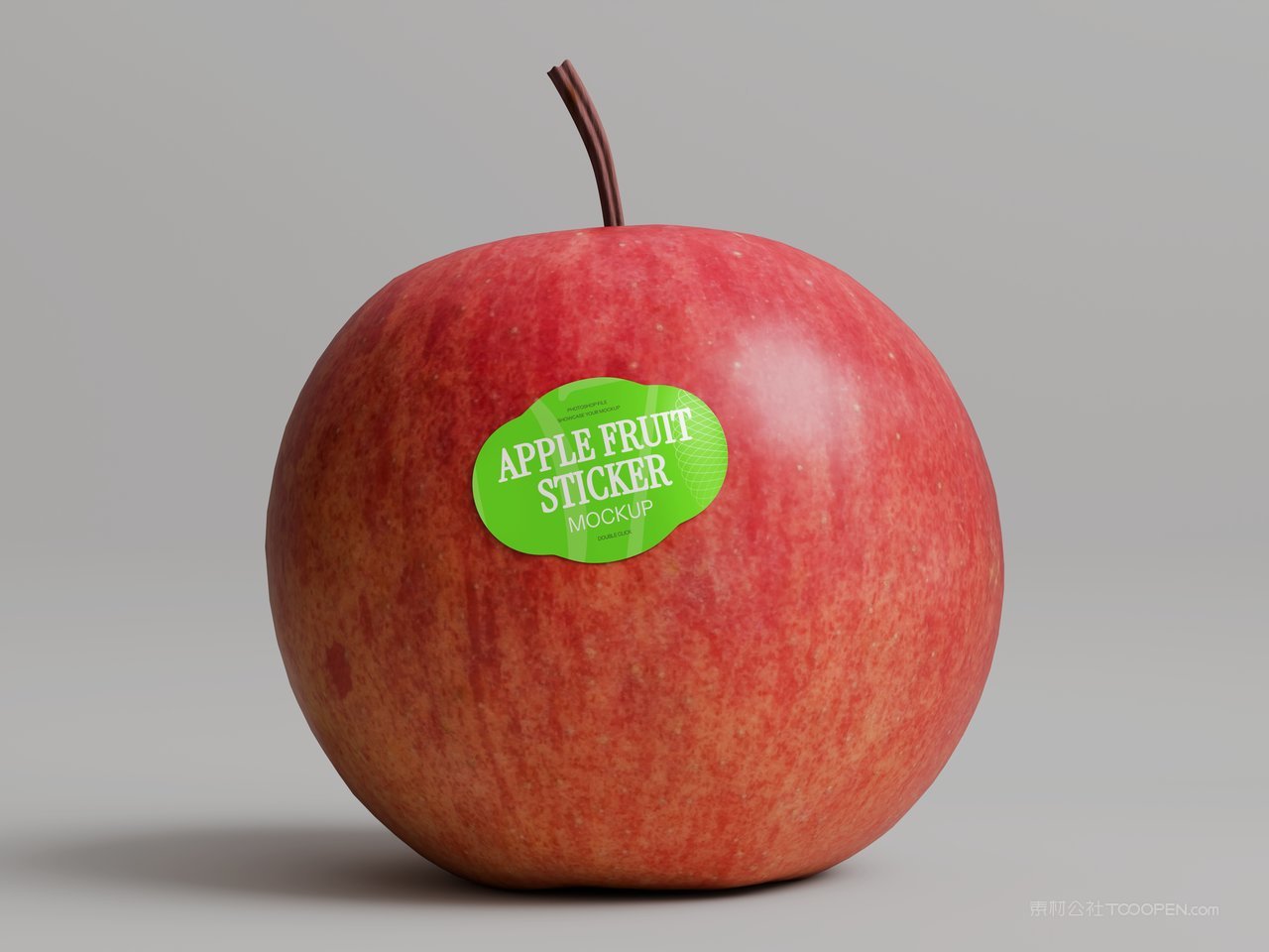 水果贴纸样机