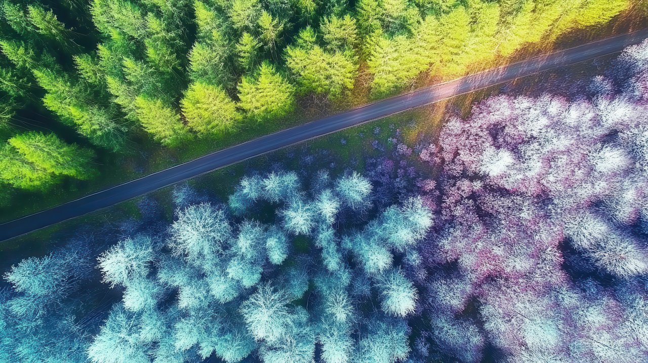 雪地风景唯美自然冬天景色雪景冬季