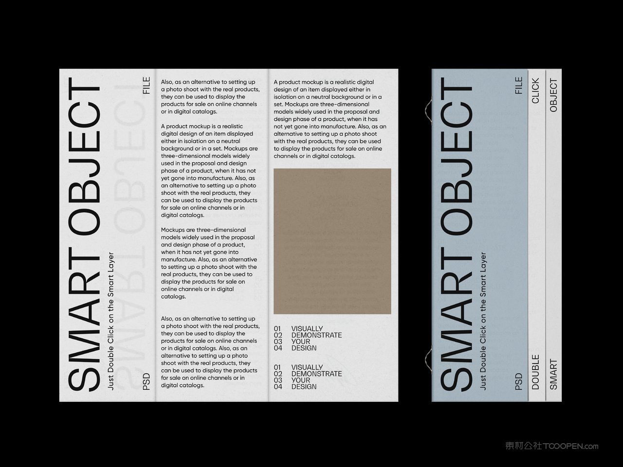 小册子卡片样机