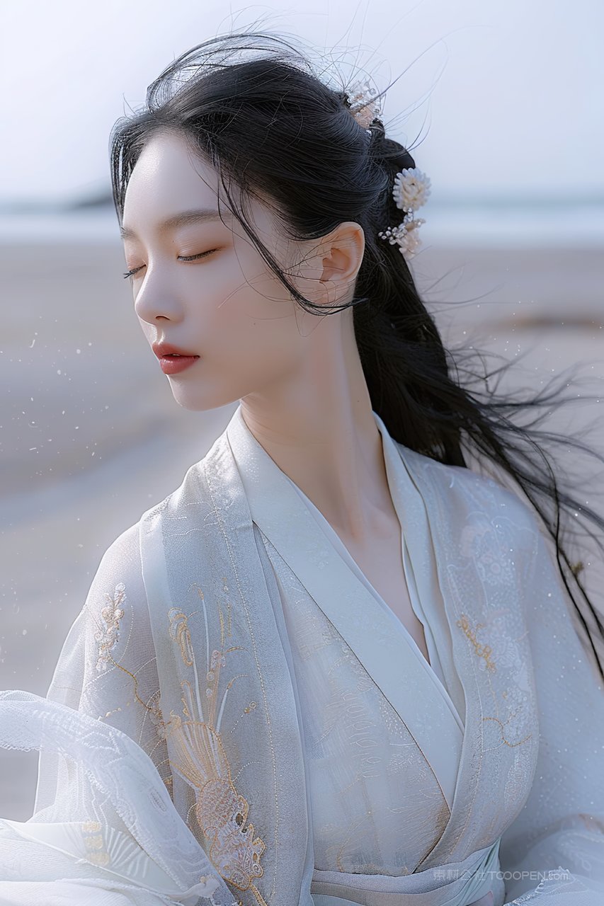 彩妆清纯优美魅力青春美容女性美女年轻时尚