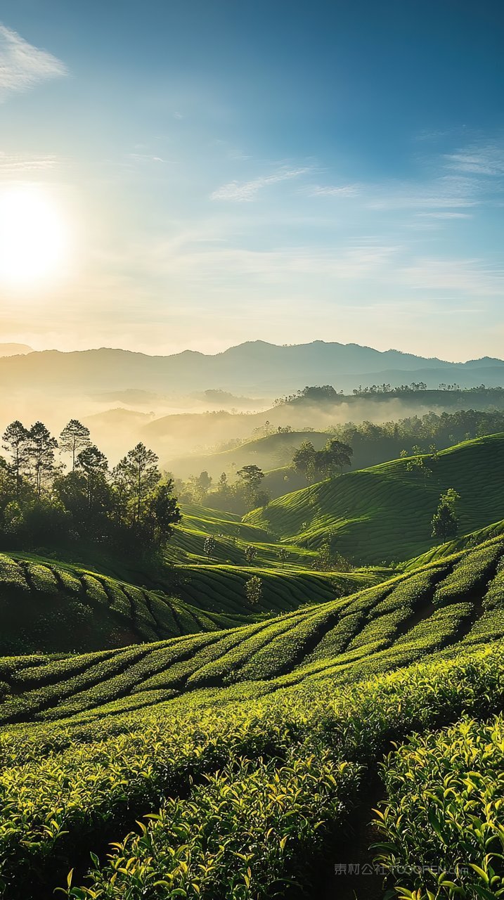 天空山峰景观唯美群山意境景色风景