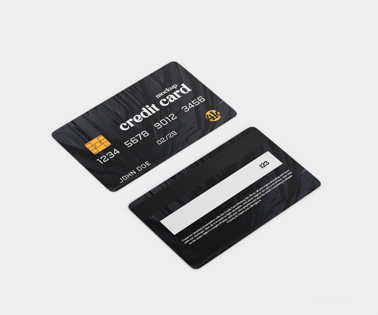 信用卡银行卡样机