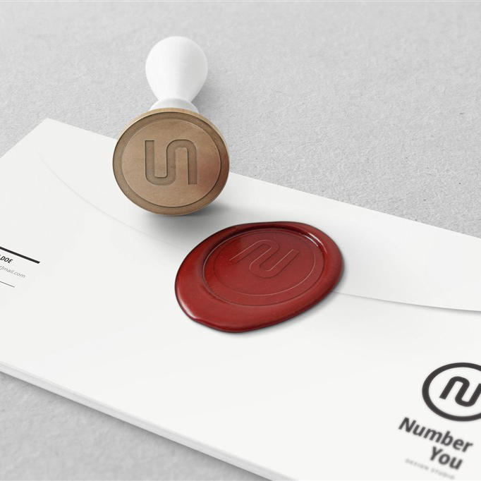 印章信封样机模板