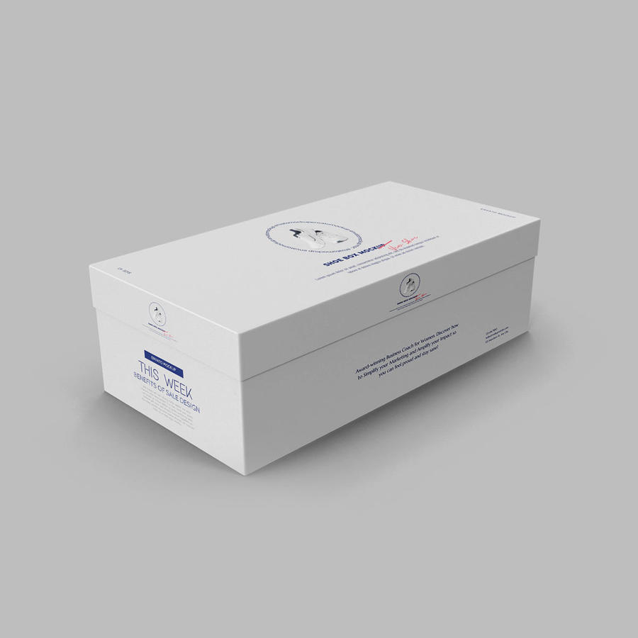 白色鞋盒实物样机