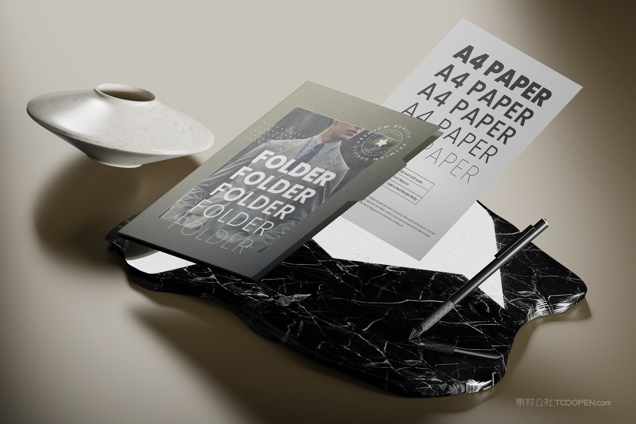 a4文件夹vi样机
