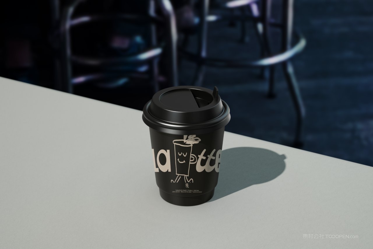 【1556期】商务高质量咖啡奶茶杯子样机 (1)