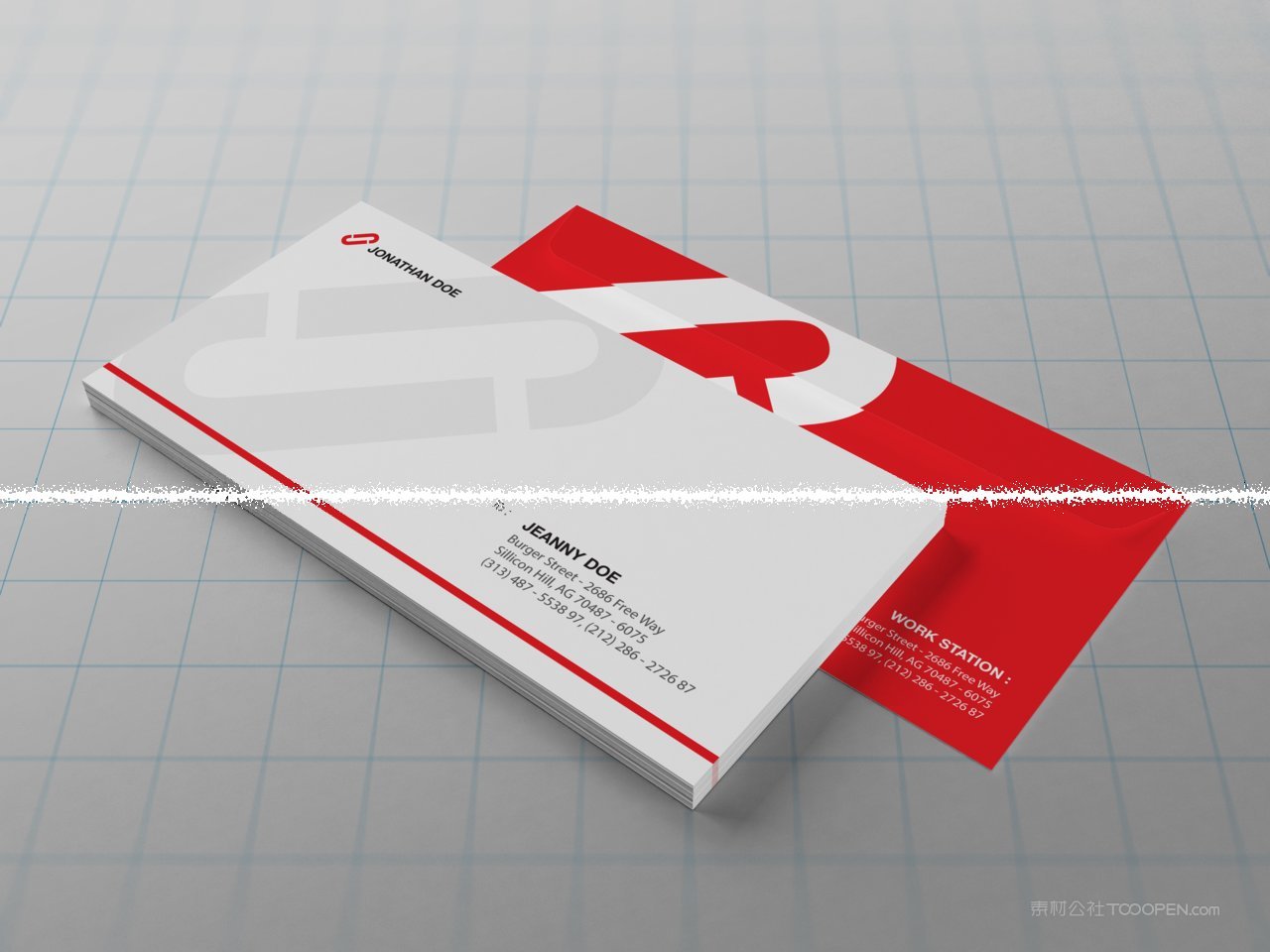 桔色精致办公用品品牌vi样机