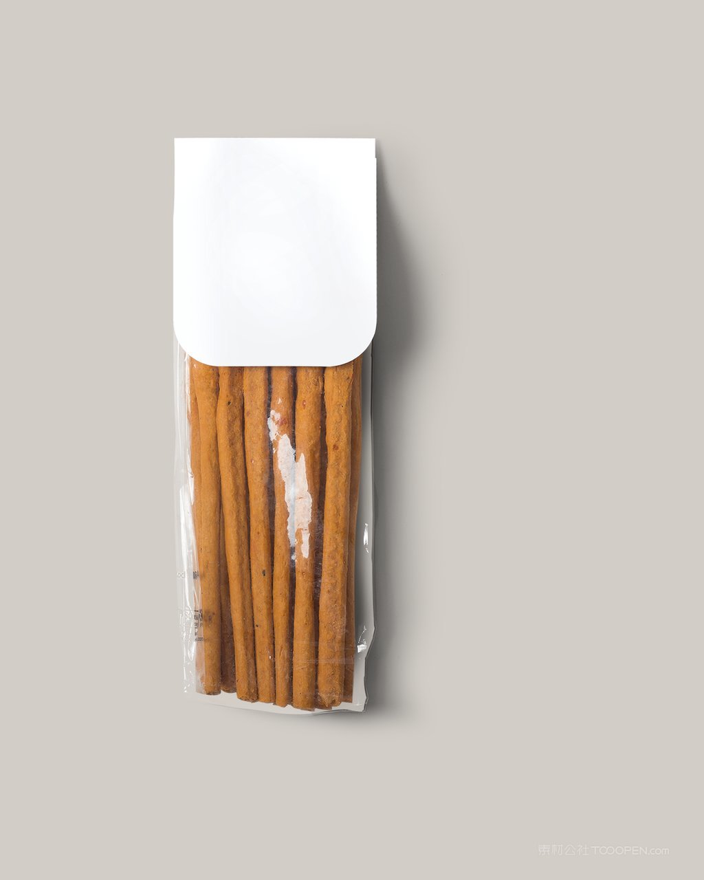 白色手指饼干食品包装样机