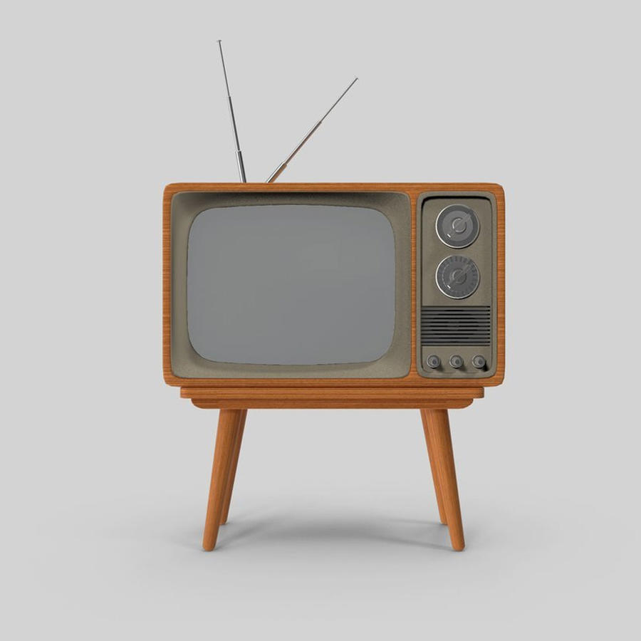 复古天线电视tv样机