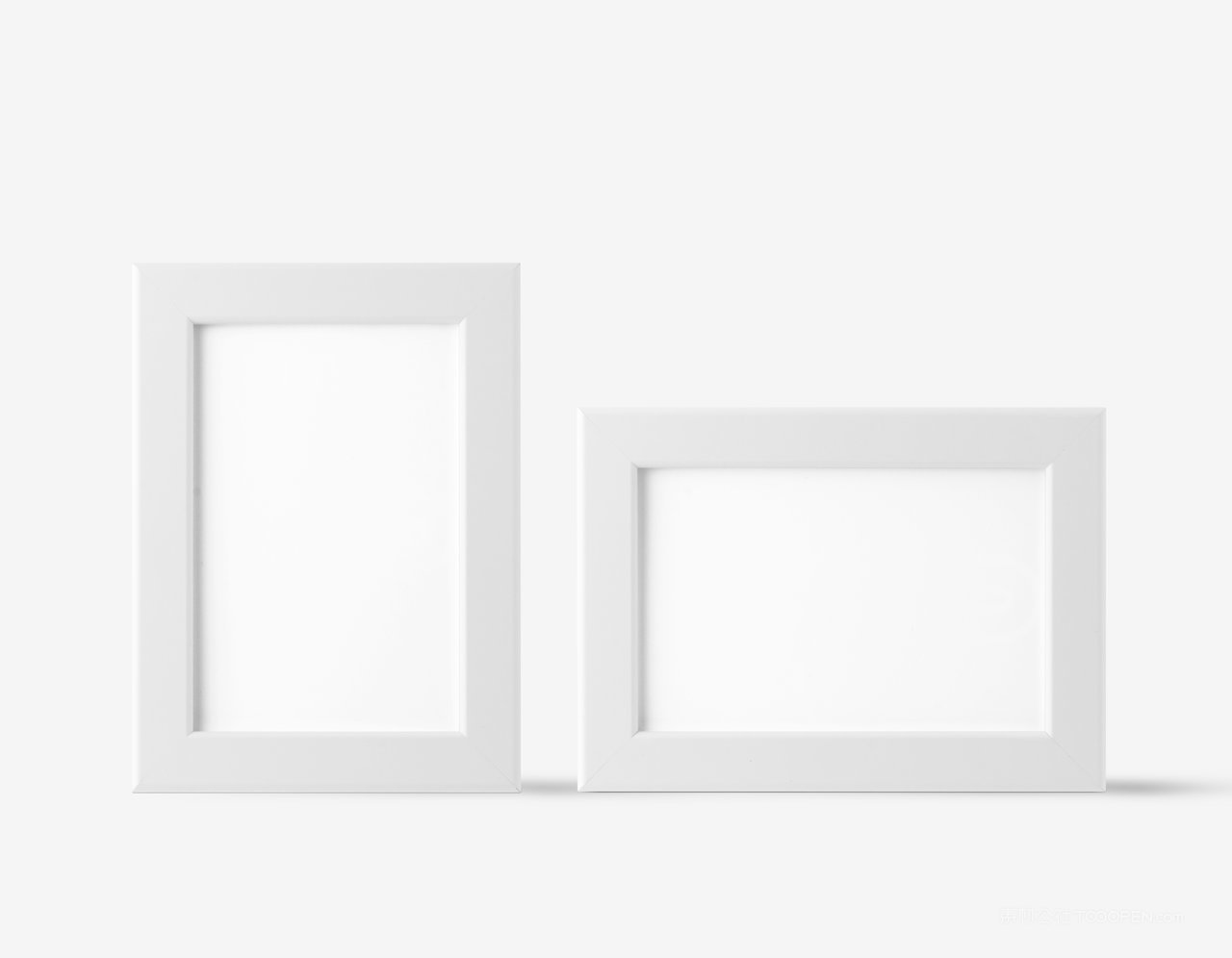 白色相框品牌vi展示贴图样机
