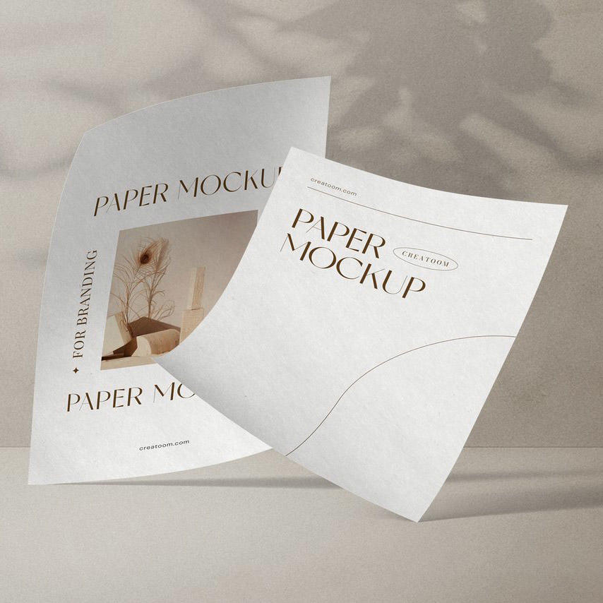 宣传单文具展示ps场景样机 (6)