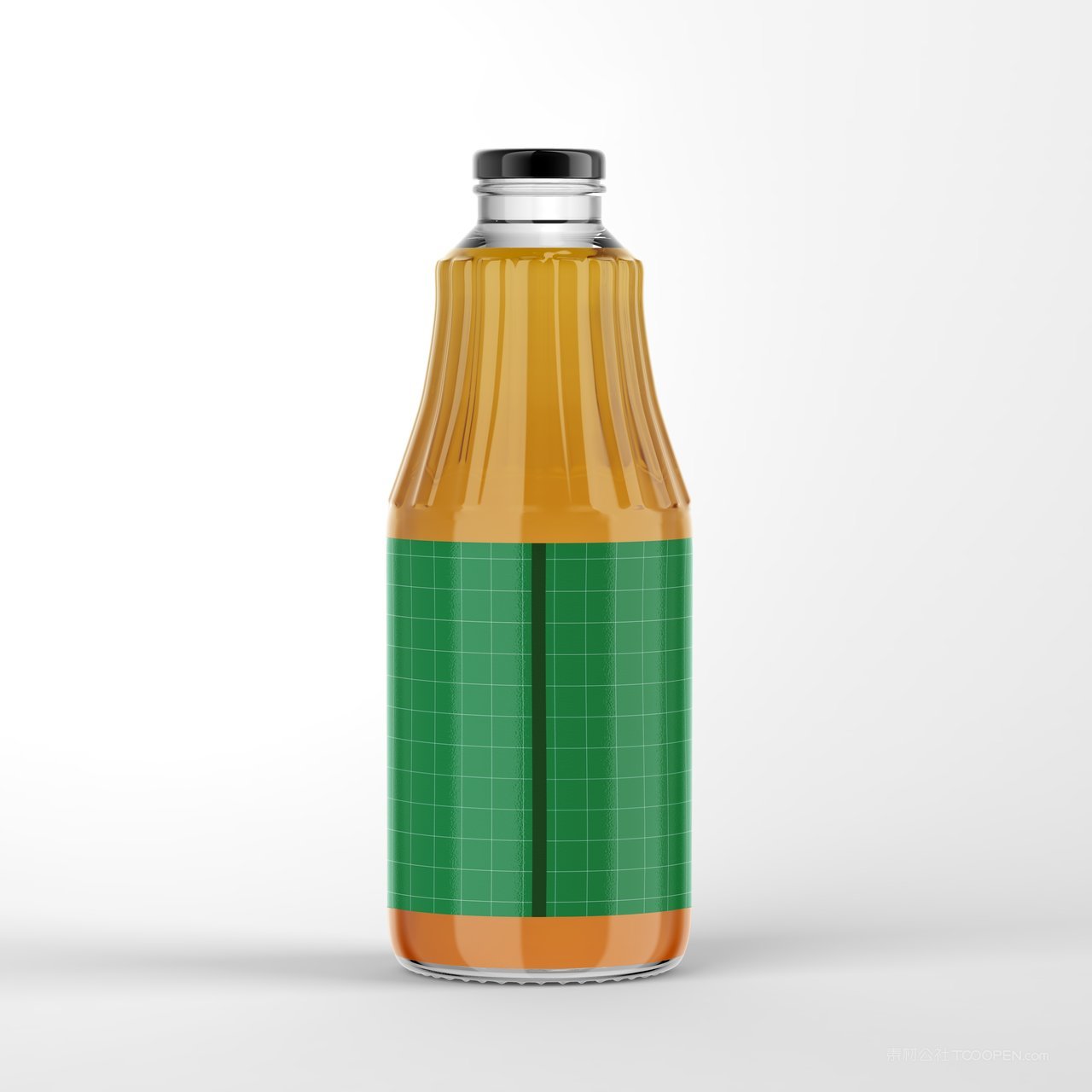 玻璃桃汁瓶样机