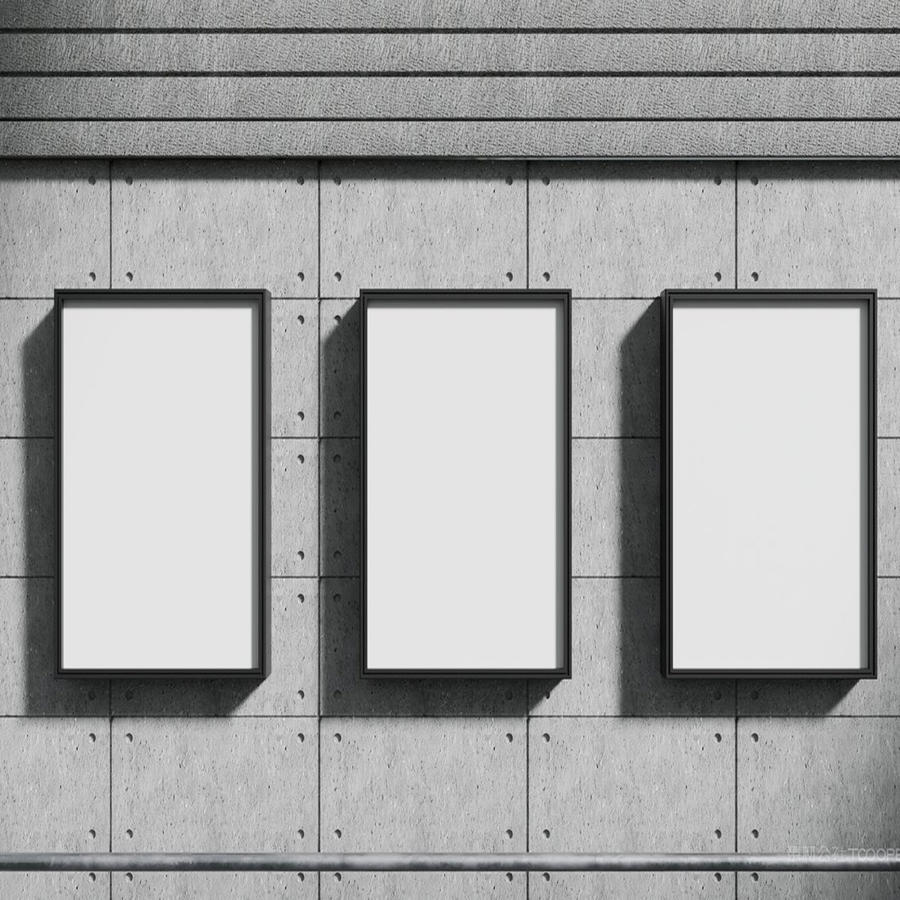 地铁口广告位海报样机