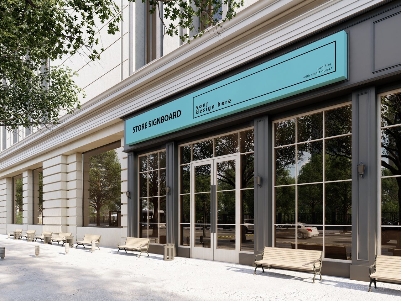街头商铺招牌样机