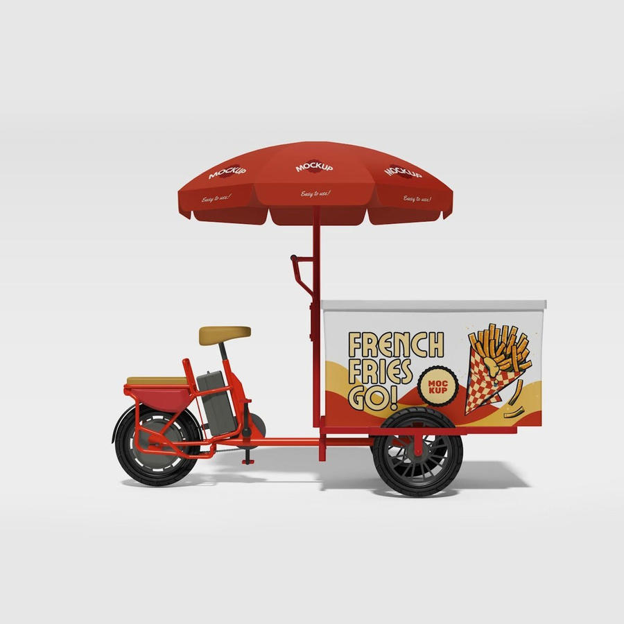 三轮车外卖车样机