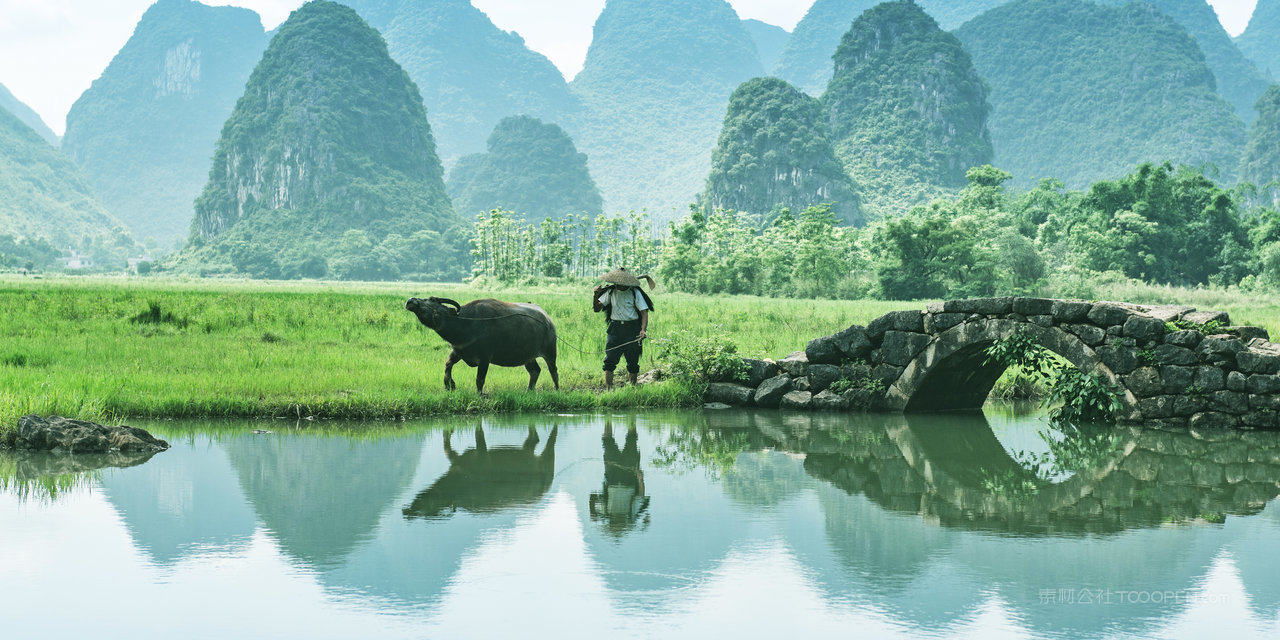 唯美桂林山水风景画
