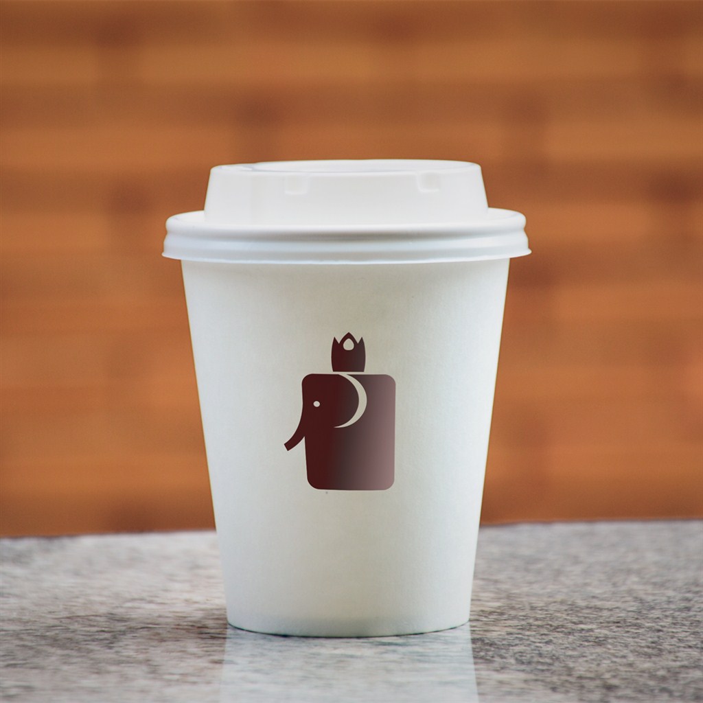 一次性纸杯标志样机