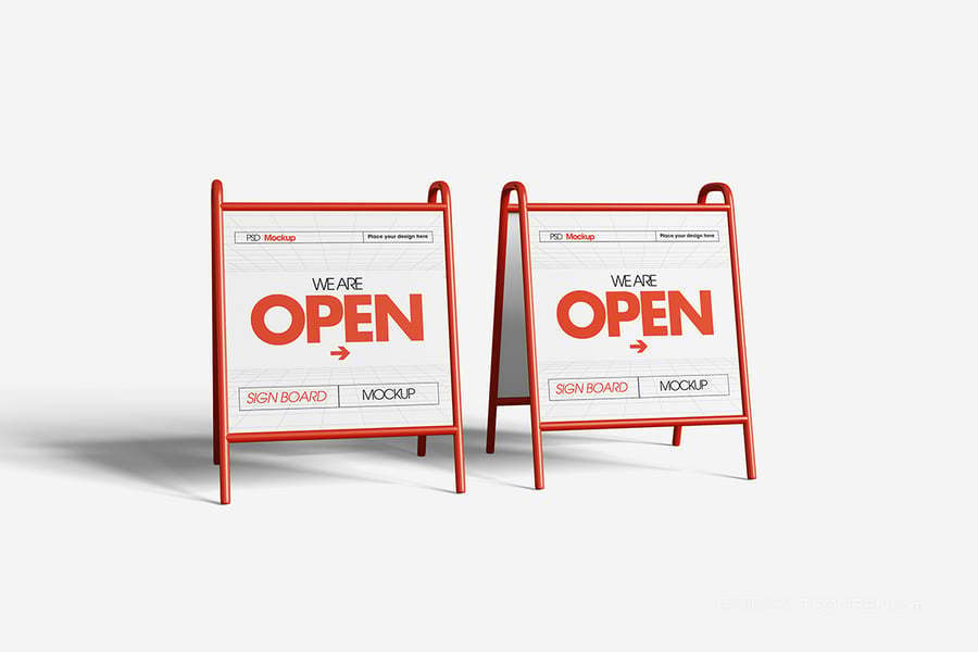 停车位招牌样机