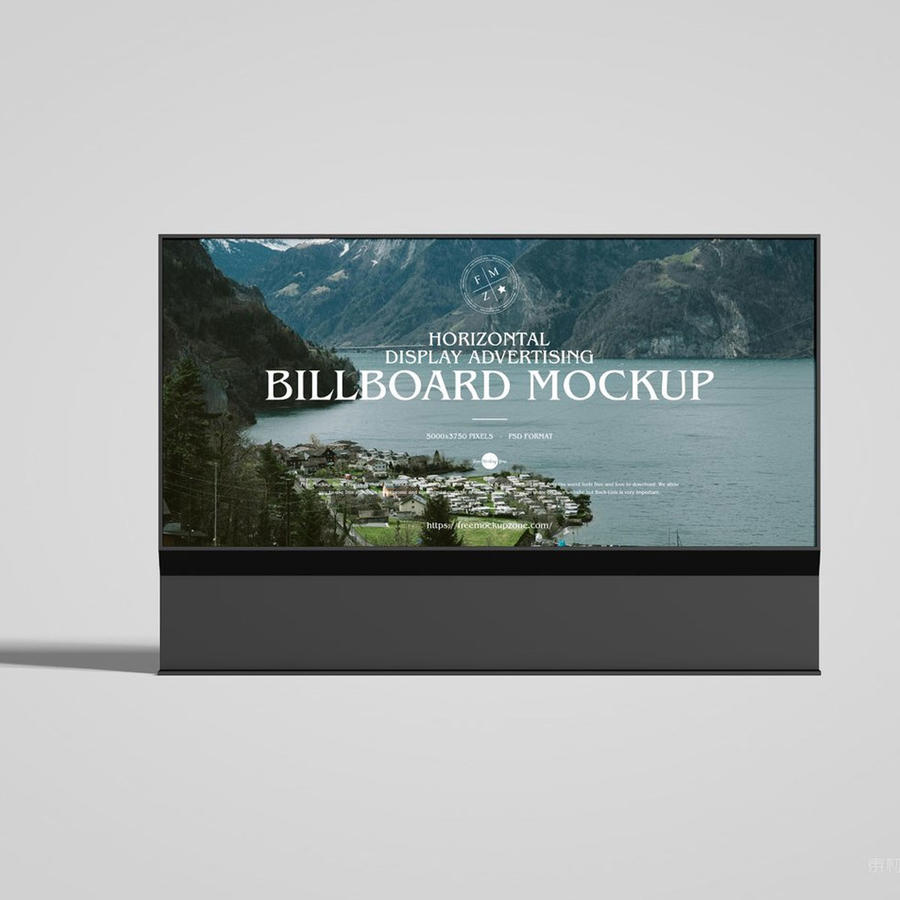 横向广告牌样机