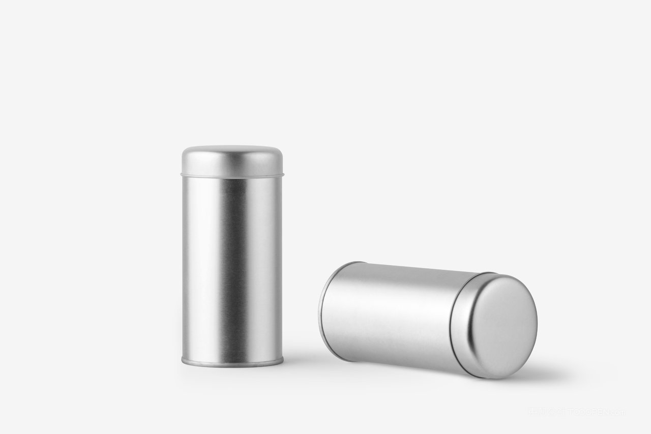 简易装茶叶罐品牌vi展示贴图样机