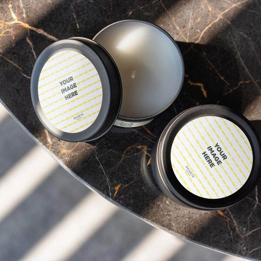 蜡烛香薰玻璃杯样机