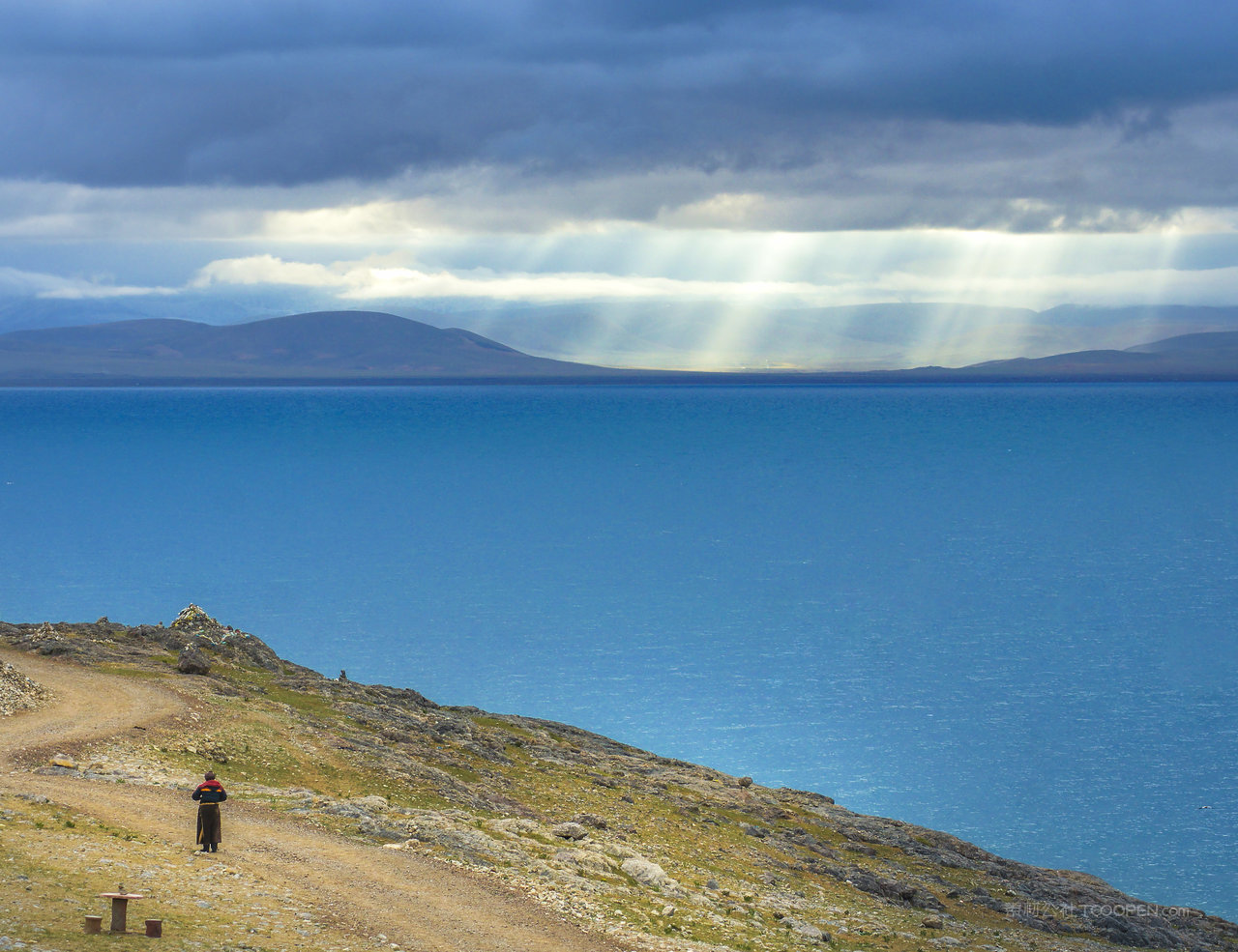 西藏拉萨纳木错湖朝圣
