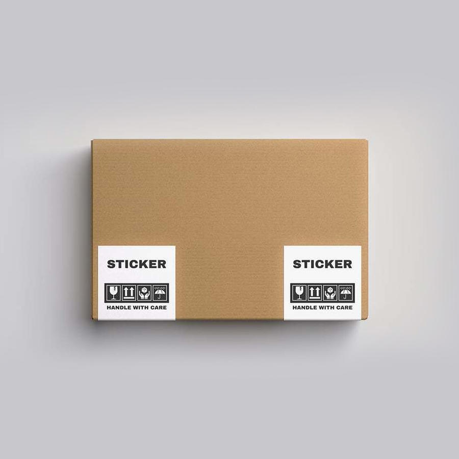 贴纸盒标识样机