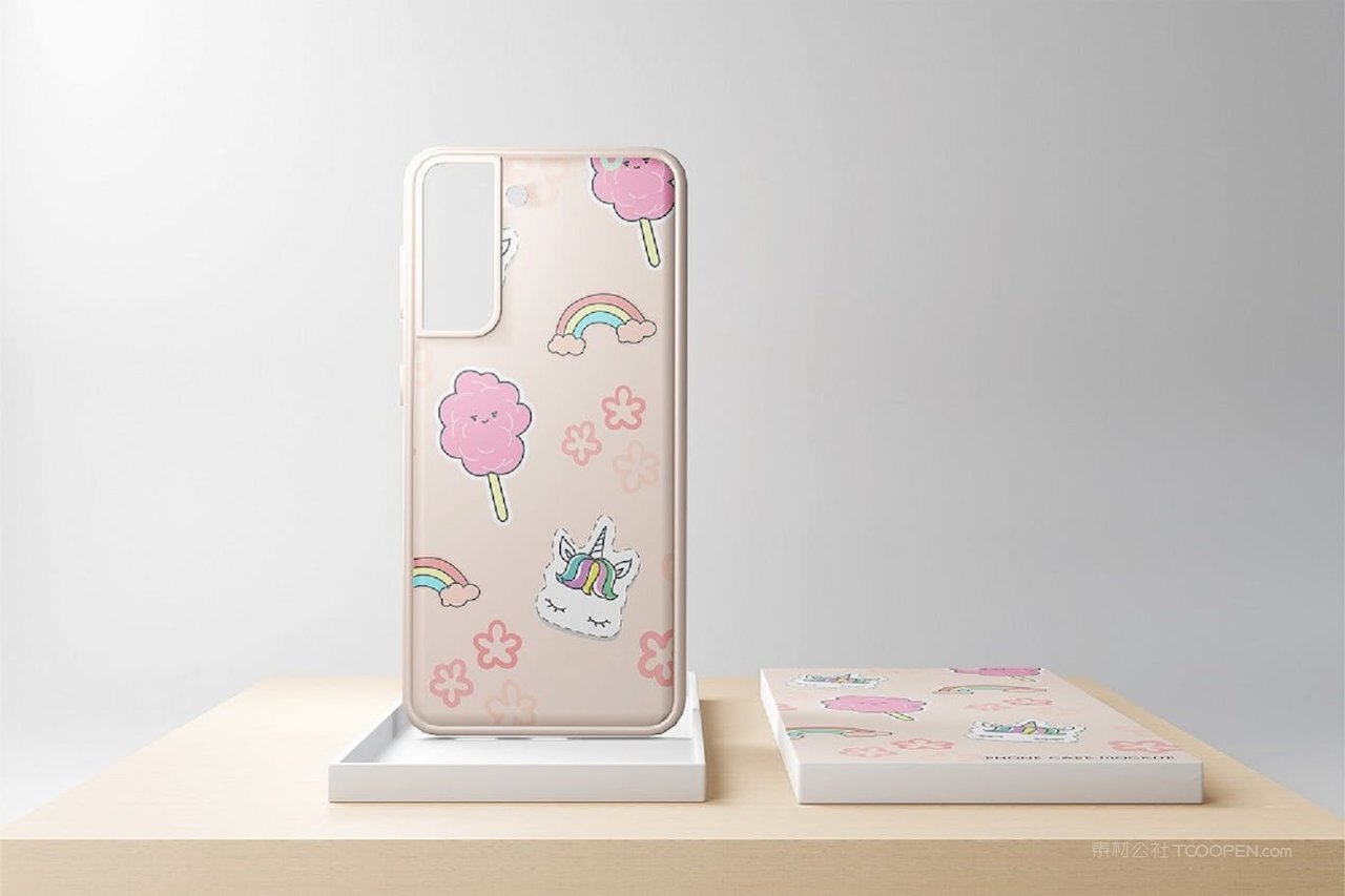 手机壳和盒子样机