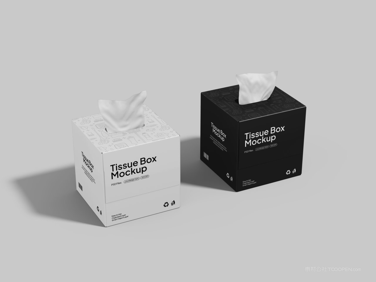 纸巾盒抽纸盒样机
