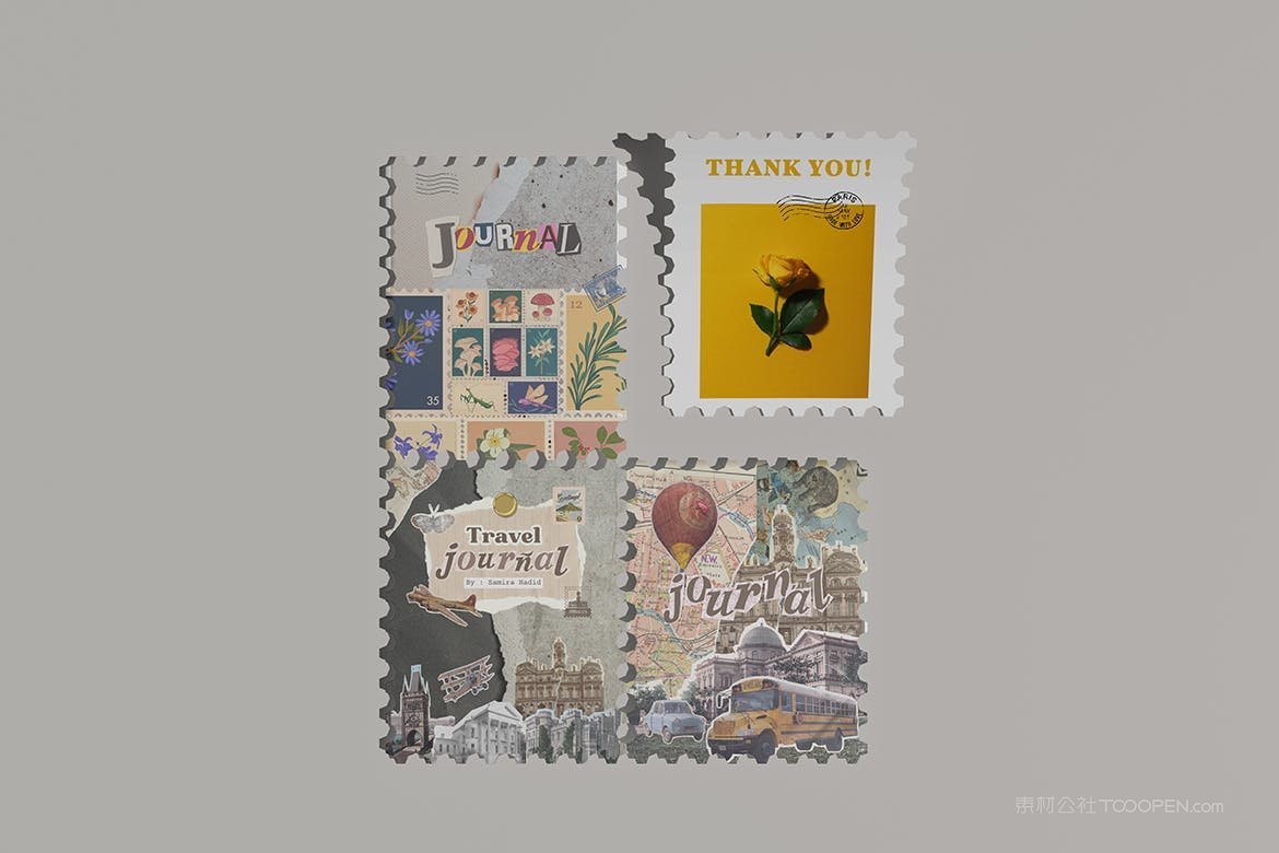 邮票样机场景