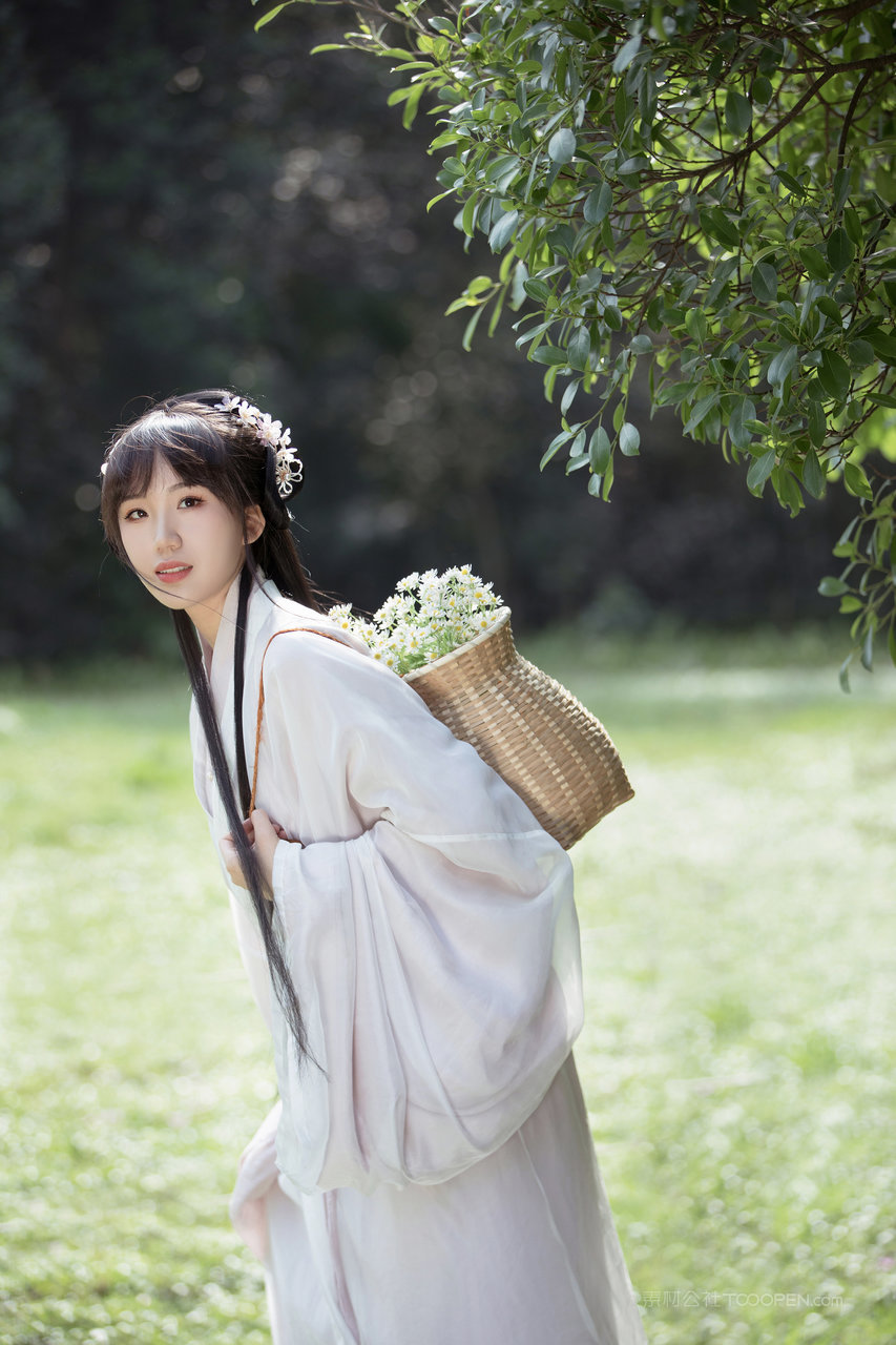 古装美女大学生个人艺术照写真下载