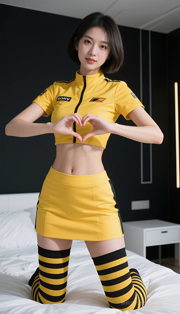 长腿制服丝袜美女模特短裙