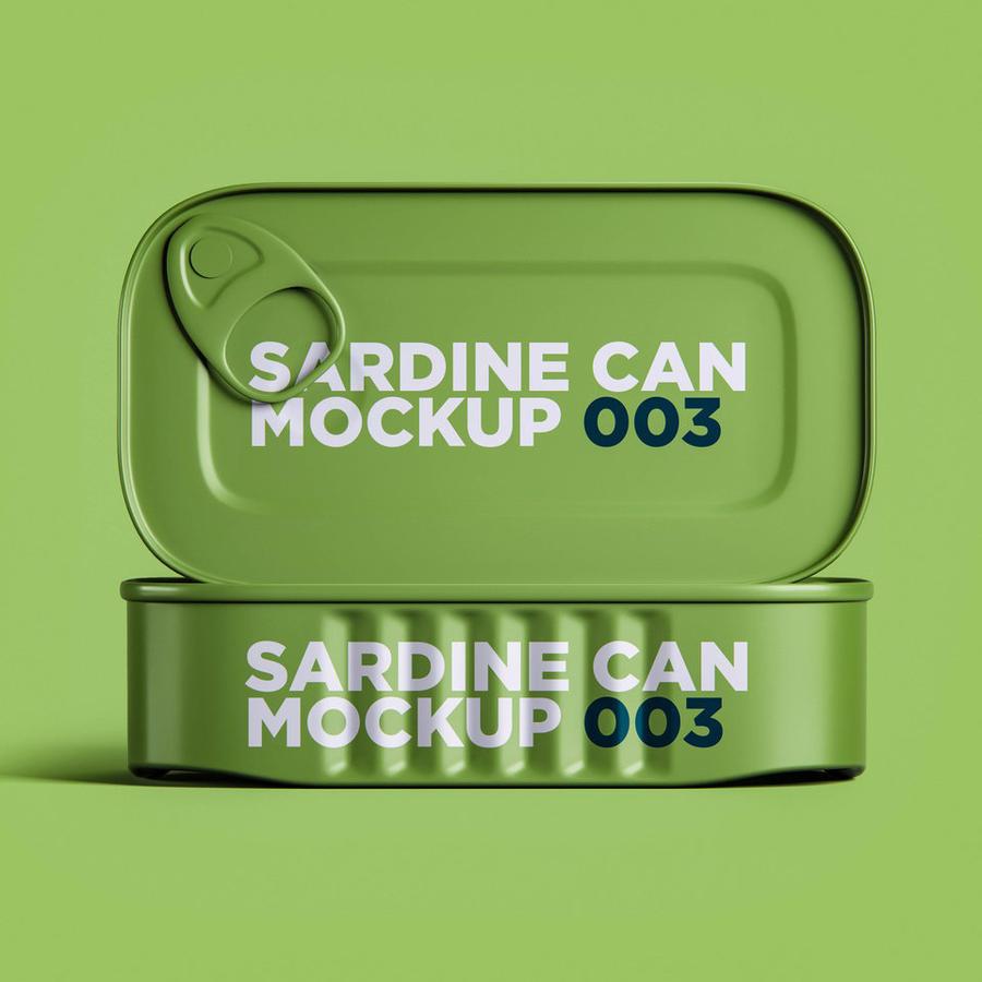 沙丁鱼罐头包装样机