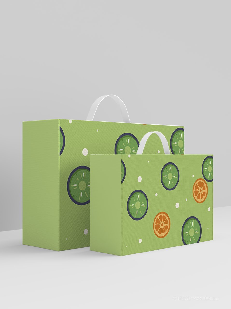 手提礼盒包装样机素材