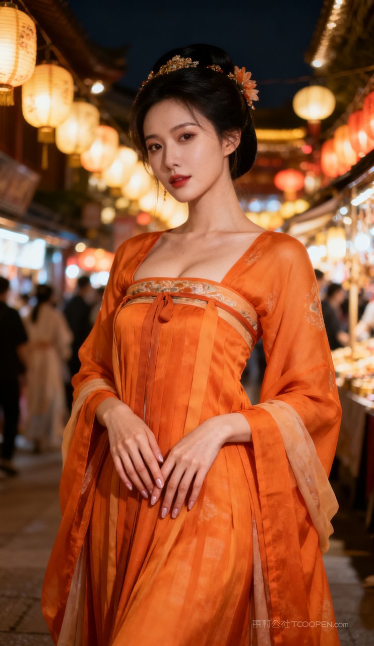 美艳性感大胸古风美女汉服妩媚
