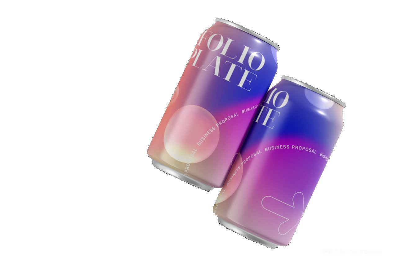 酒水饮料易拉罐样机psd素材