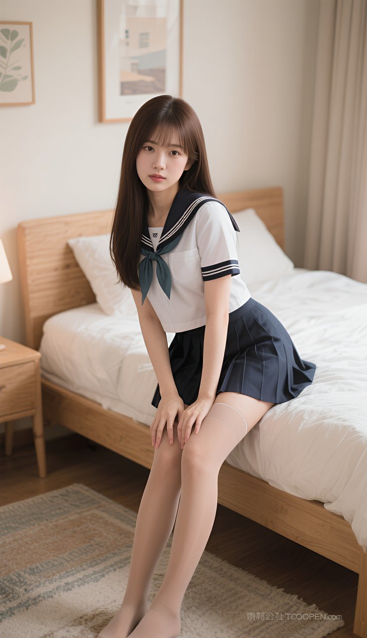 模特制服长腿丝袜美女短裙