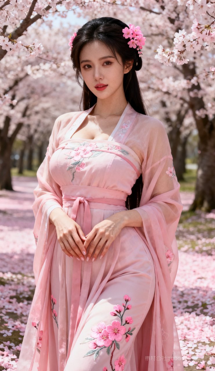 国风古风性感美女大胸妩媚汉服美艳少女