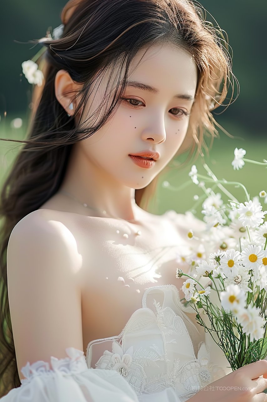 活力年轻优美美女女性优雅青春少女彩妆