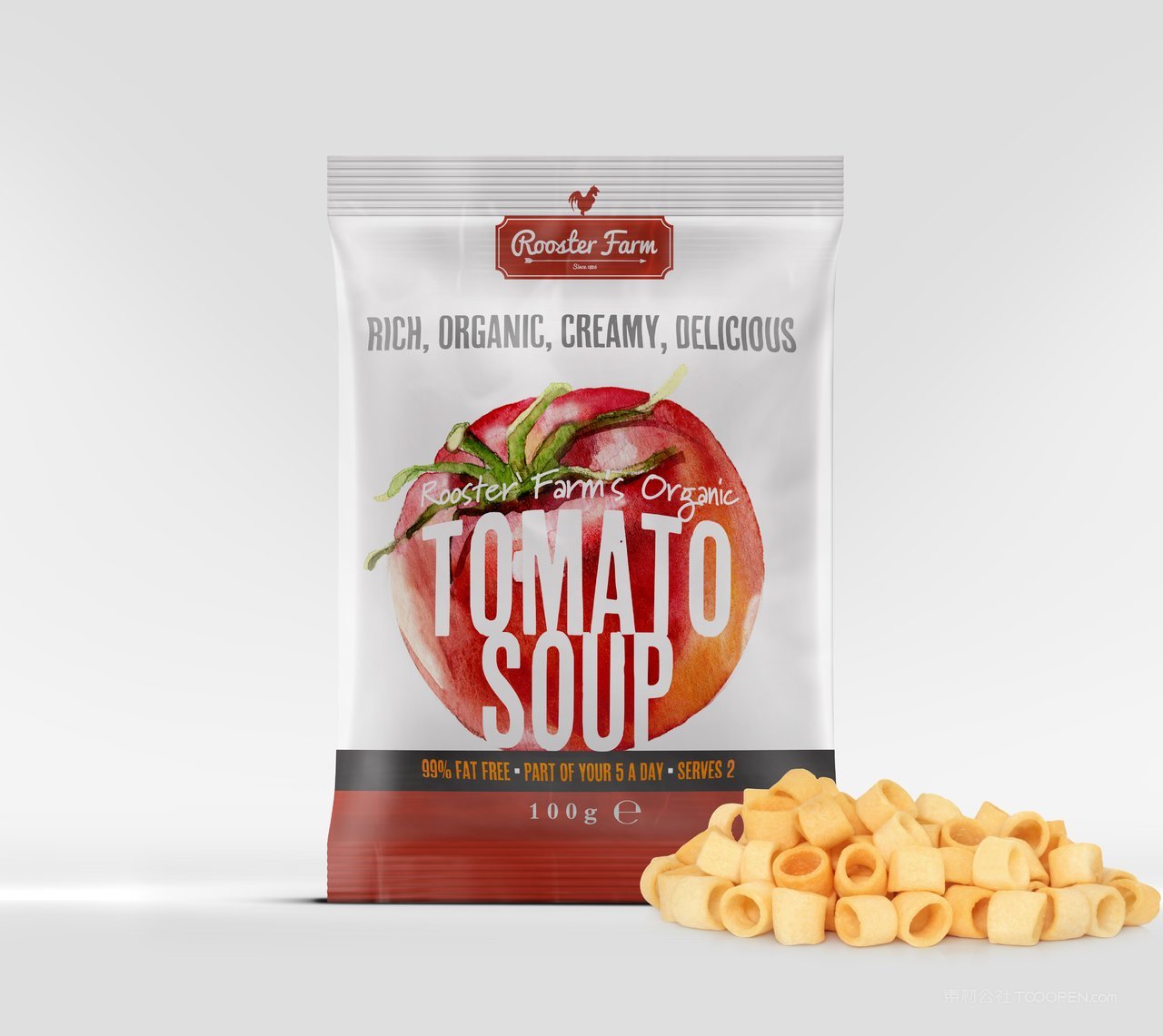 食品塑料包装样机psd模板