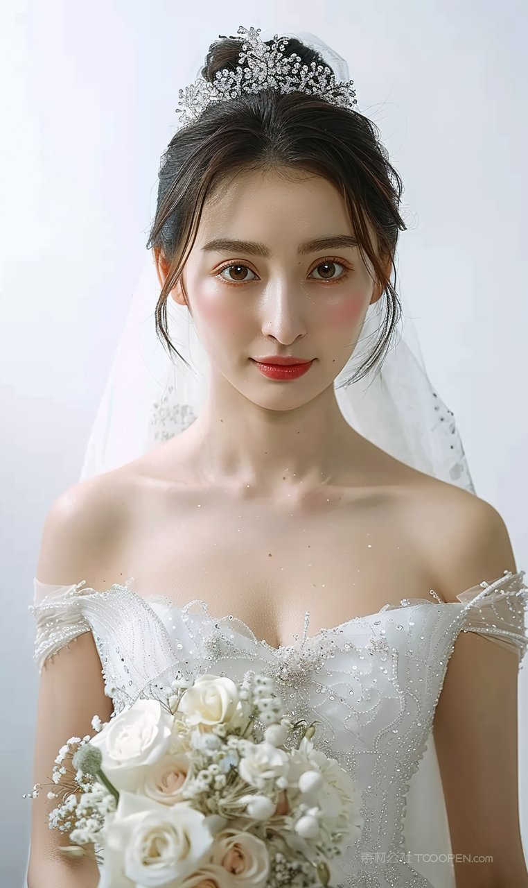 美白端庄高雅女性美容时尚魅力美女青春彩妆